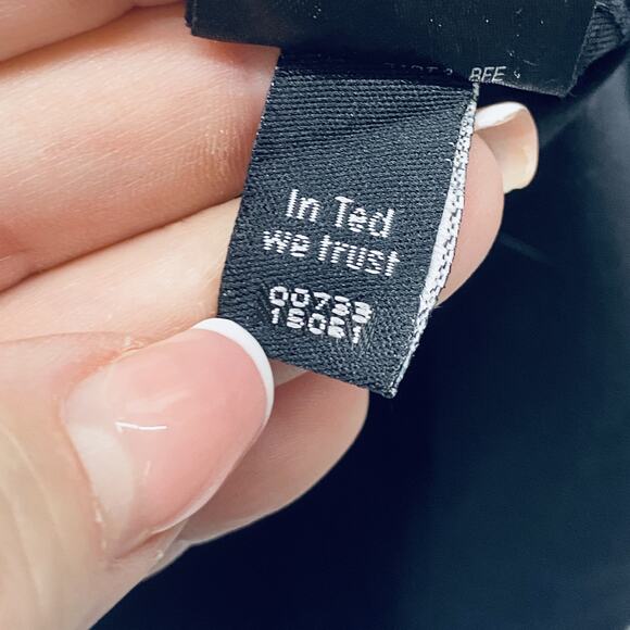 Ted Baker Endurance Shirt Mens 15.5 32/33 Black Button Up Long Sleeve Oncore - Picture 7 of 8